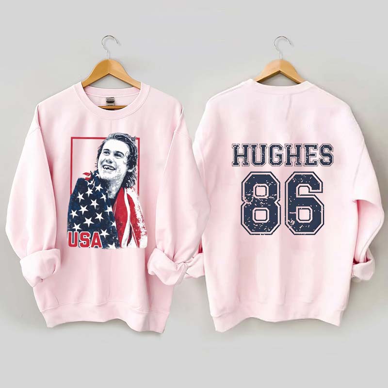 Jack Hughes Usa Gold Hockey Sweatshirt