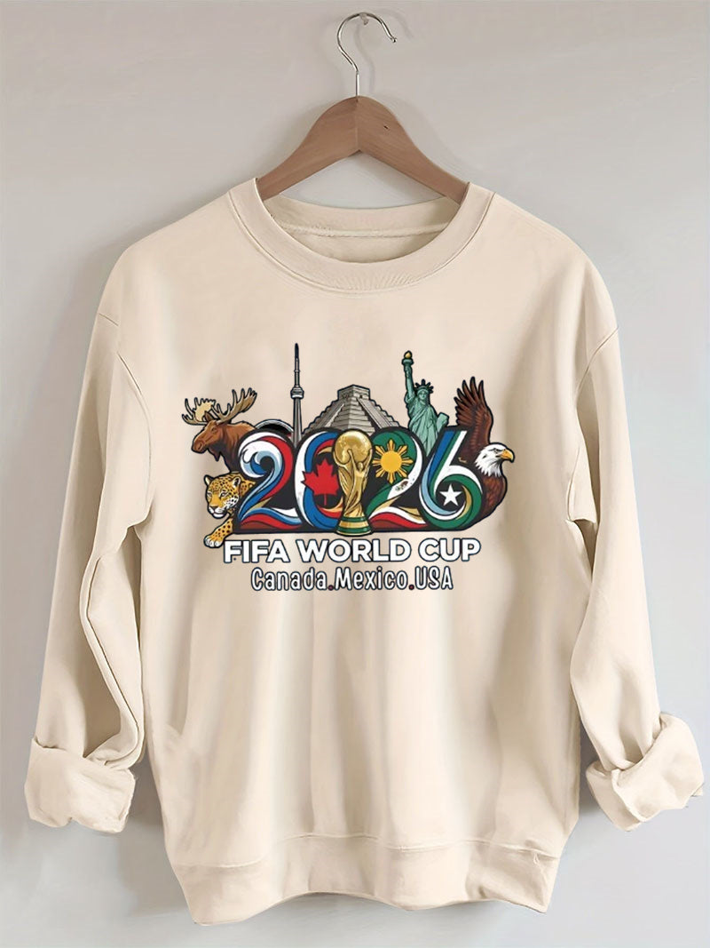 FIFA World Cup 2026 , USA Canada Mexico Soccer, Football Fan , World Cup Gift Sweatshirt