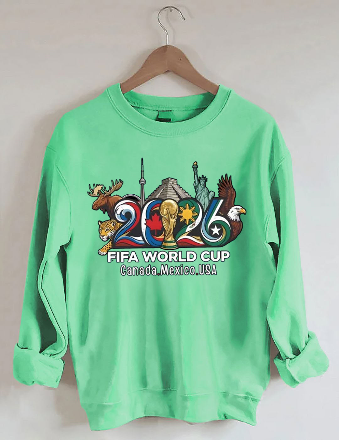 FIFA World Cup 2026 , USA Canada Mexico Soccer, Football Fan , World Cup Gift Sweatshirt