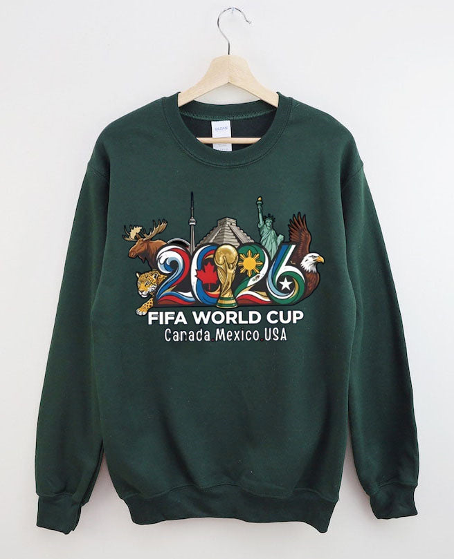 FIFA World Cup 2026 , USA Canada Mexico Soccer, Football Fan , World Cup Gift Sweatshirt