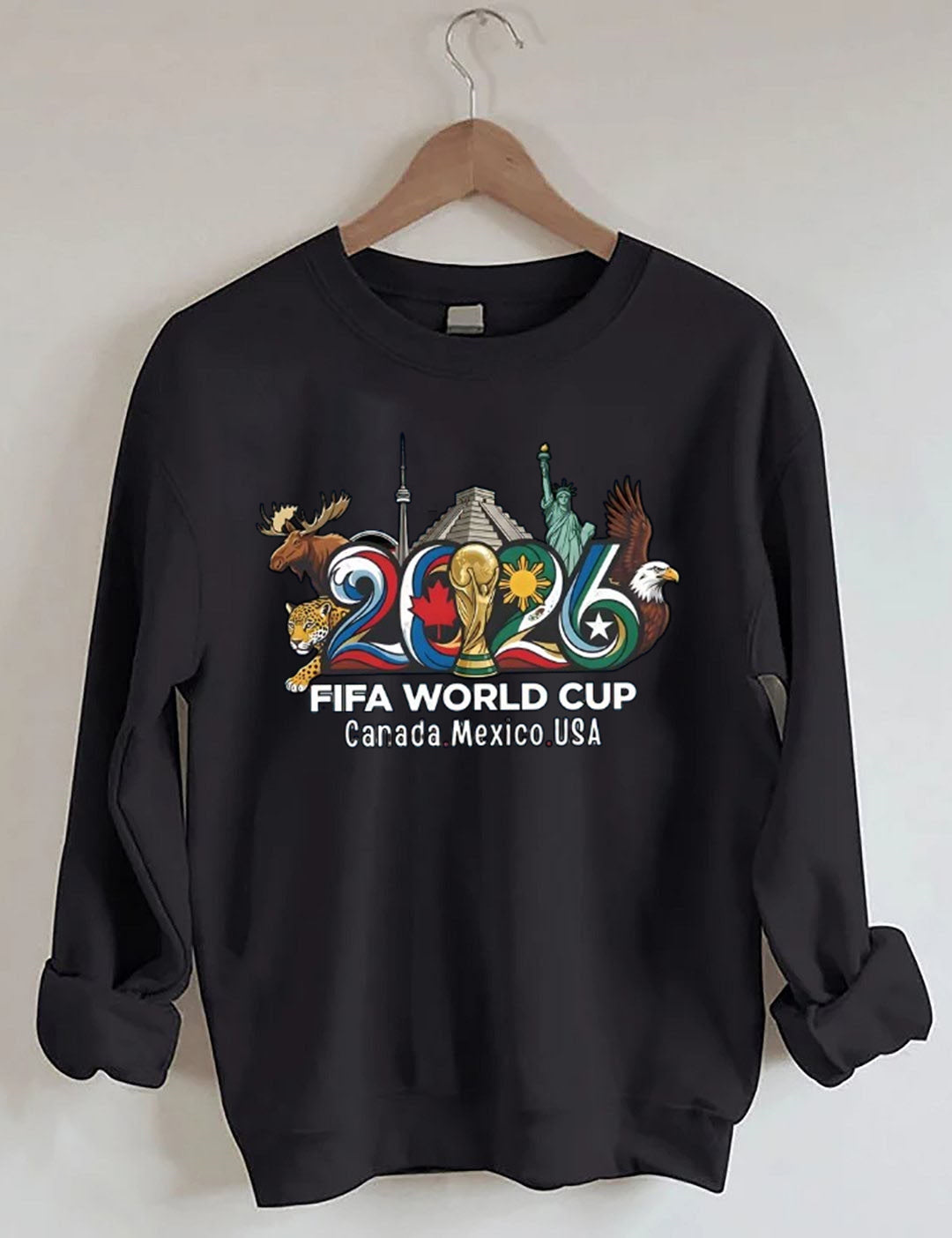 FIFA World Cup 2026 , USA Canada Mexico Soccer, Football Fan , World Cup Gift Sweatshirt
