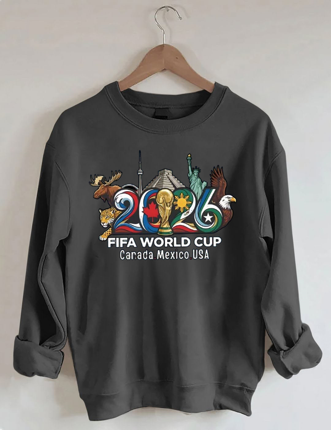 FIFA World Cup 2026 , USA Canada Mexico Soccer, Football Fan , World Cup Gift Sweatshirt