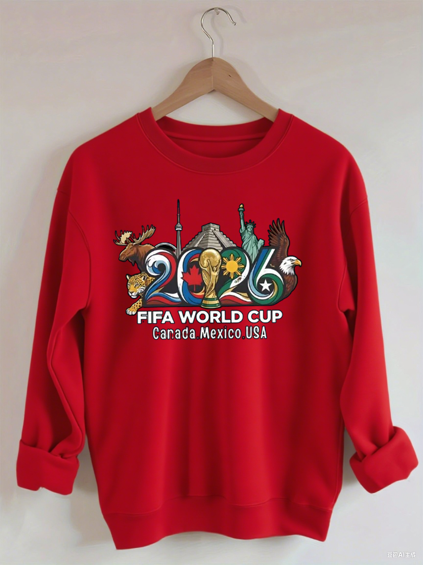 FIFA World Cup 2026 , USA Canada Mexico Soccer, Football Fan , World Cup Gift Sweatshirt