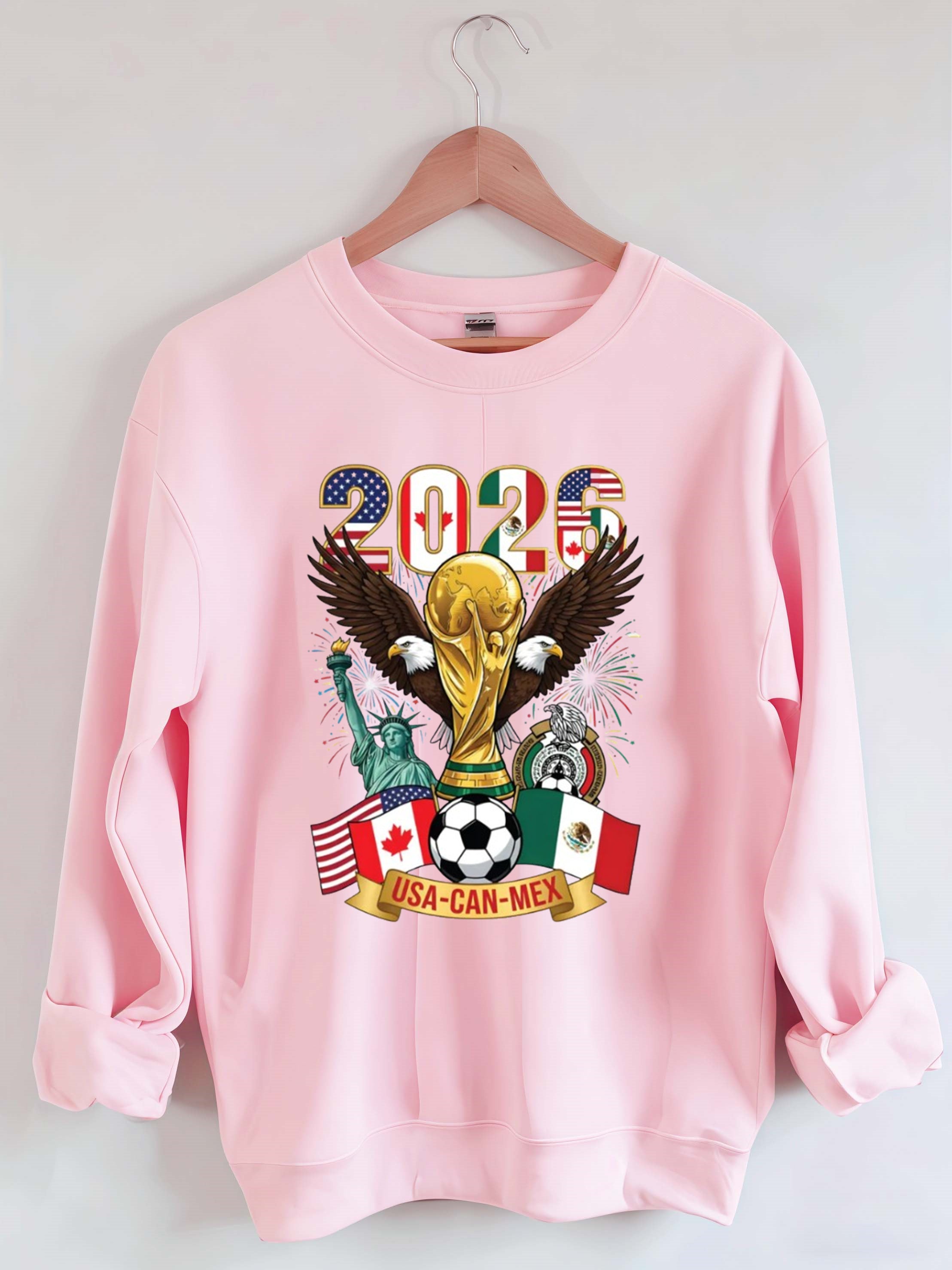 2026 World Cup,Soccer Cup USA Canada Mexico Sweatshirt