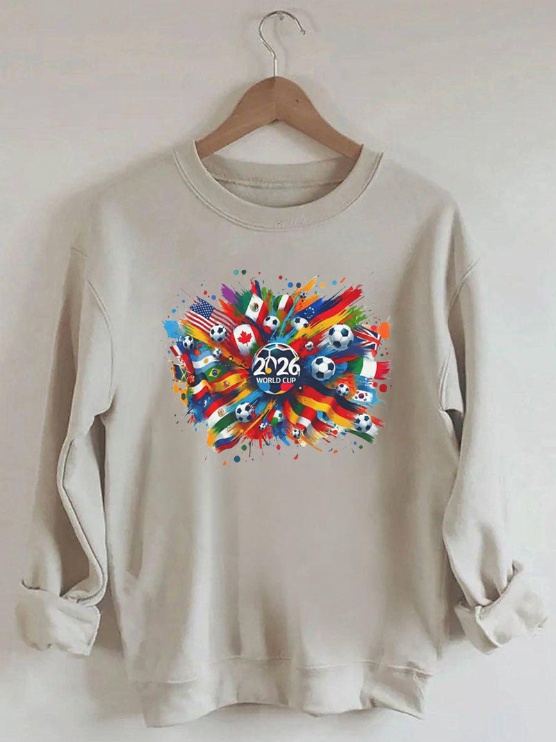 World Soccer 2026 Game Flag Sweatshirt