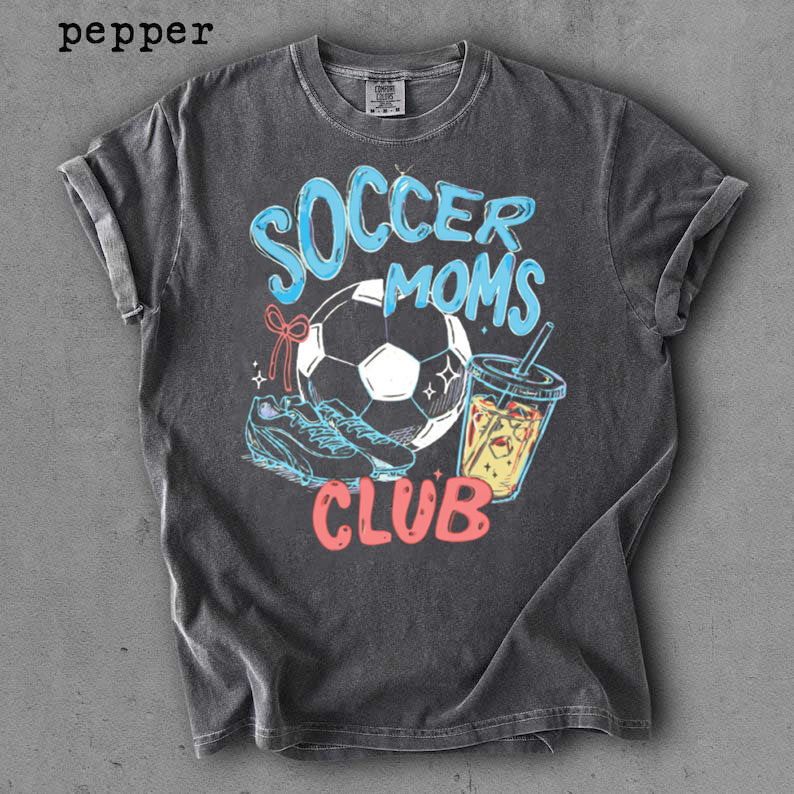 Soccer Moms Club Gameday Doodle Soccer Shirt