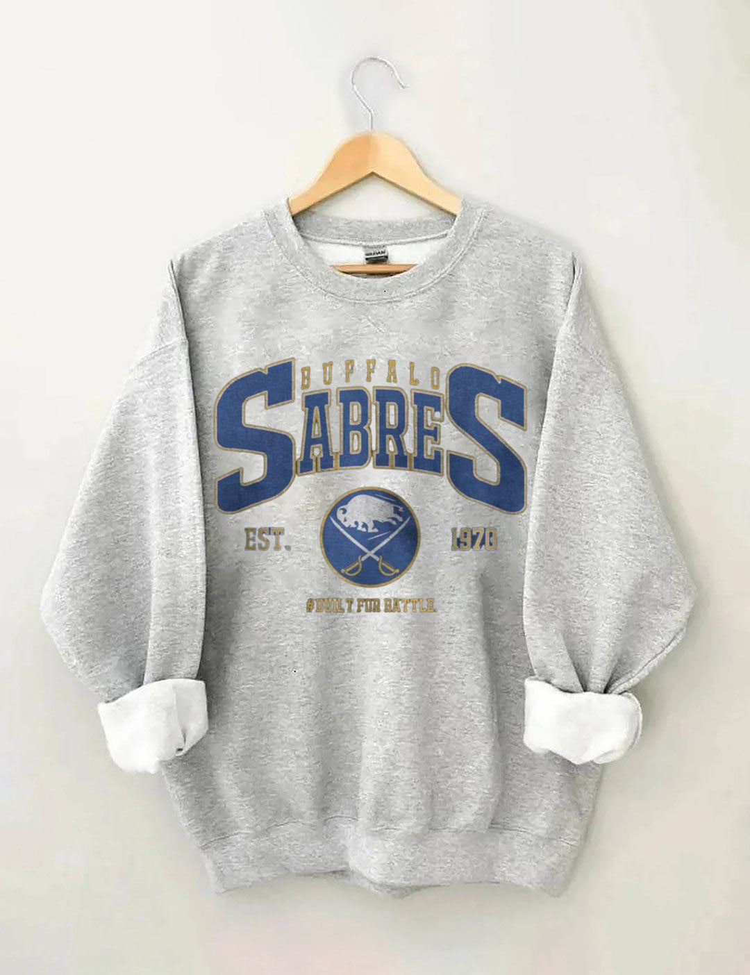 Vintage 90s Buffalo Sabres Ice Hockey Sweatshirt