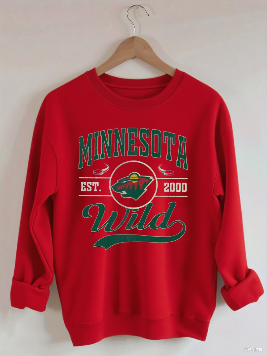 Vintage Minnesota Wild Hockey Sweatshirt