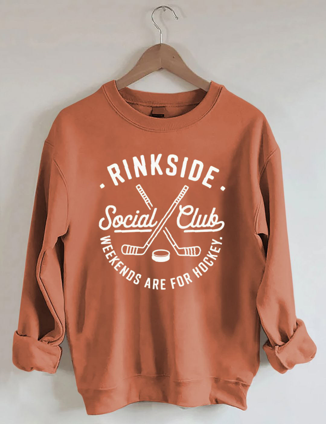 Rinkside Social Club Weekends Are For Hockey Sweatshirt
