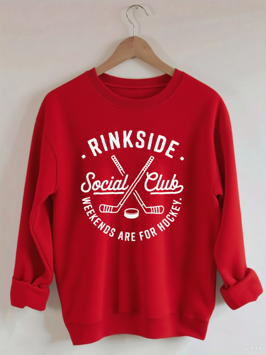 Rinkside Social Club Weekends Are For Hockey Sweatshirt