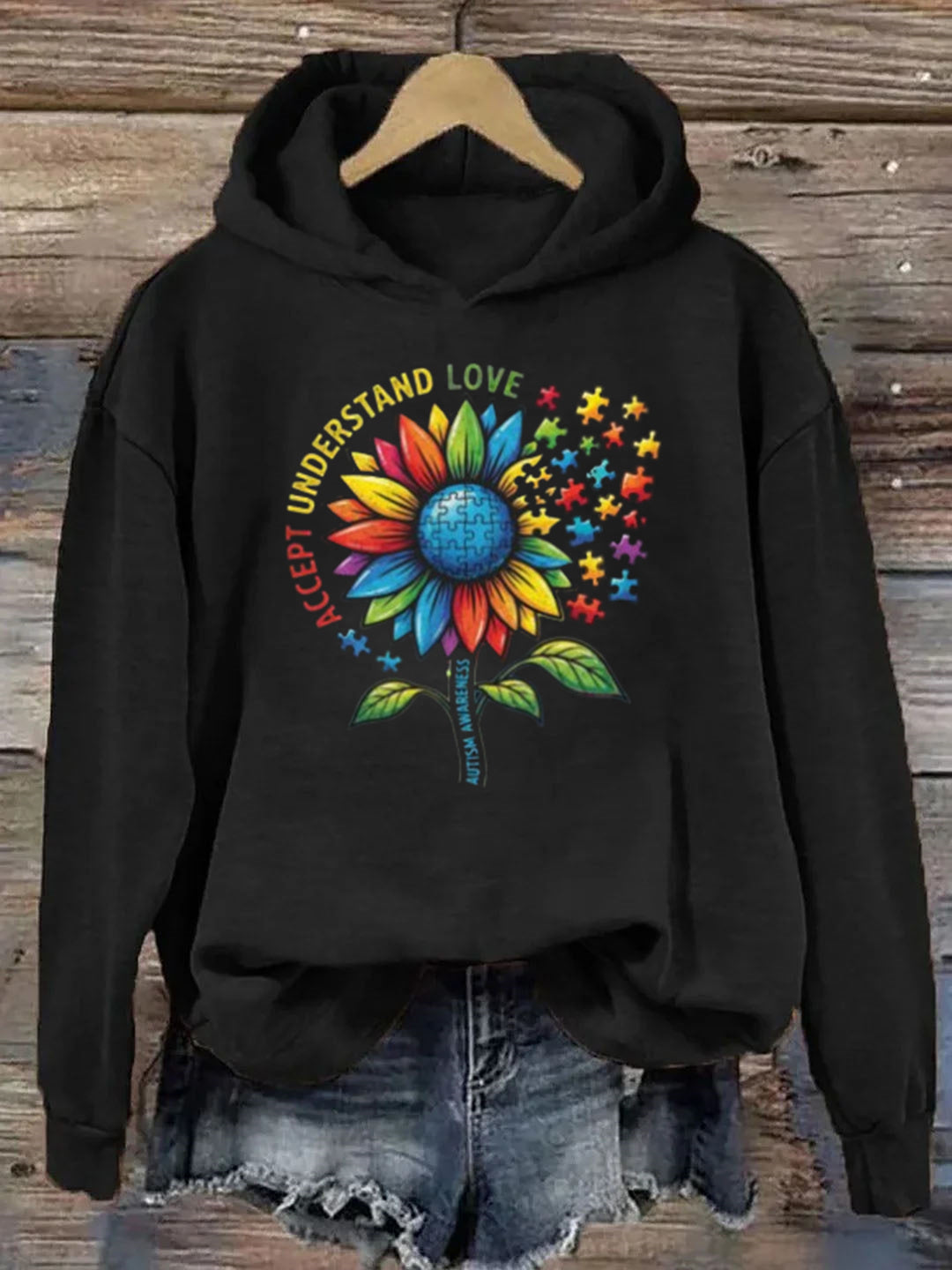 Accept Unaderstand Love,Autism-awareness Hoodie