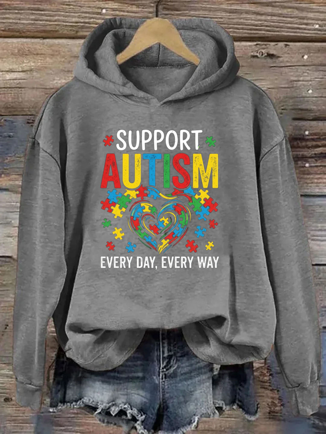 Support Autism Every Day, Every Way Hoodie