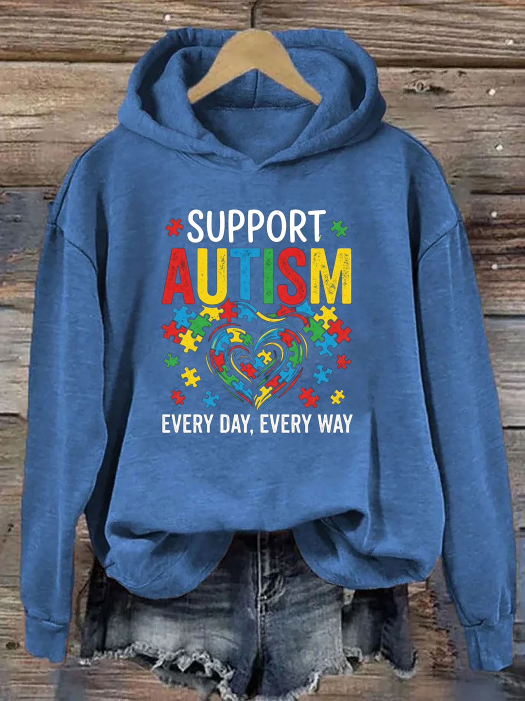 Support Autism Every Day, Every Way Hoodie