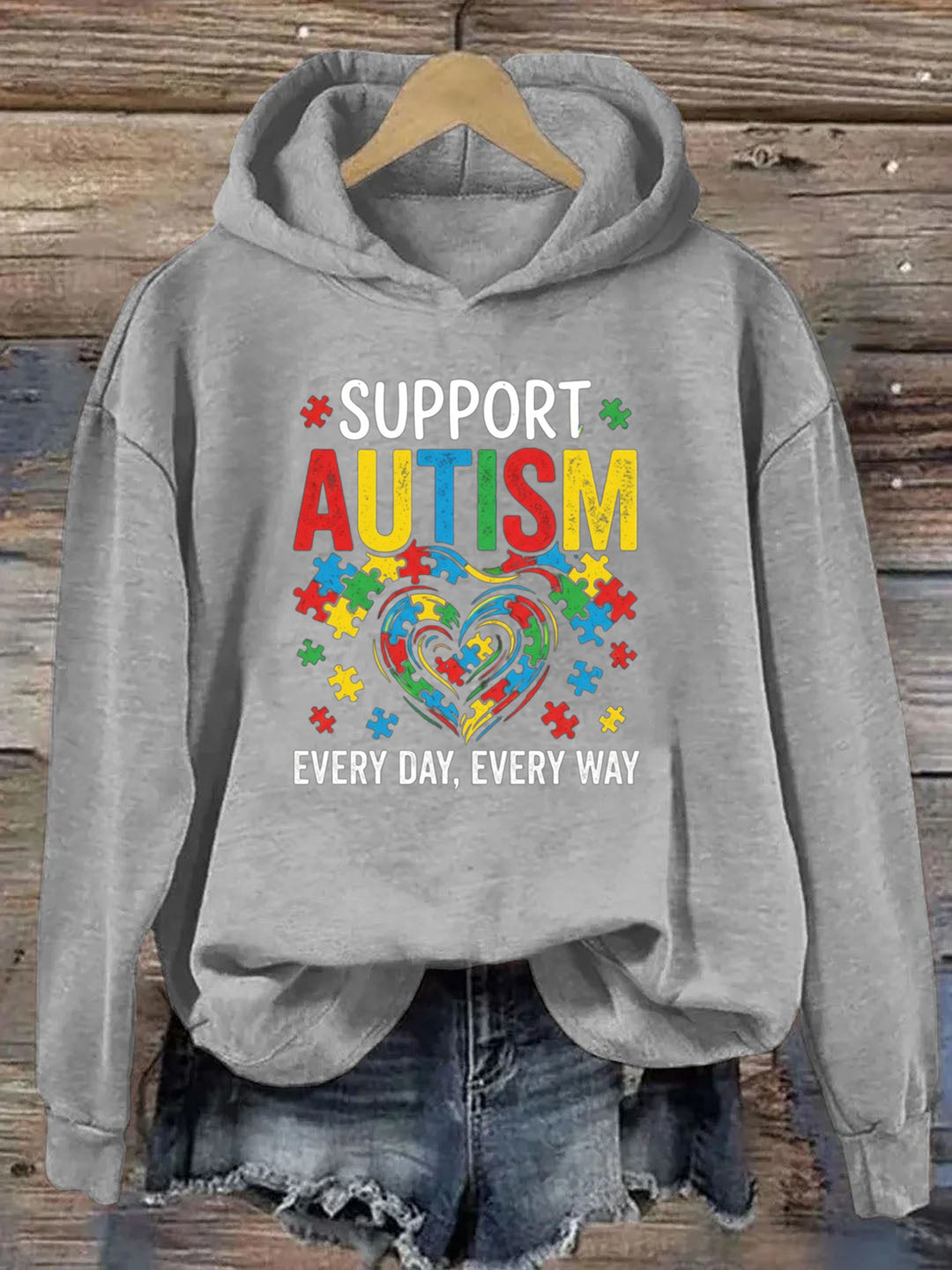 Support Autism Every Day, Every Way Hoodie