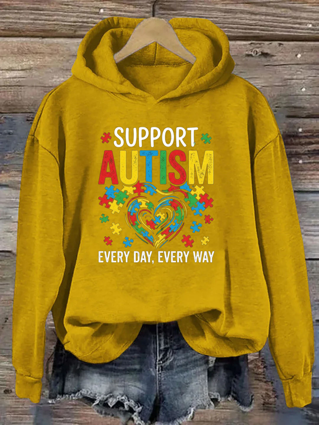 Support Autism Every Day, Every Way Hoodie