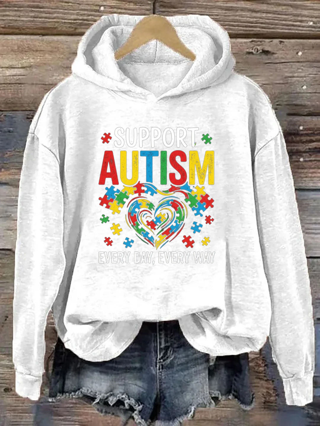 Support Autism Every Day, Every Way Hoodie