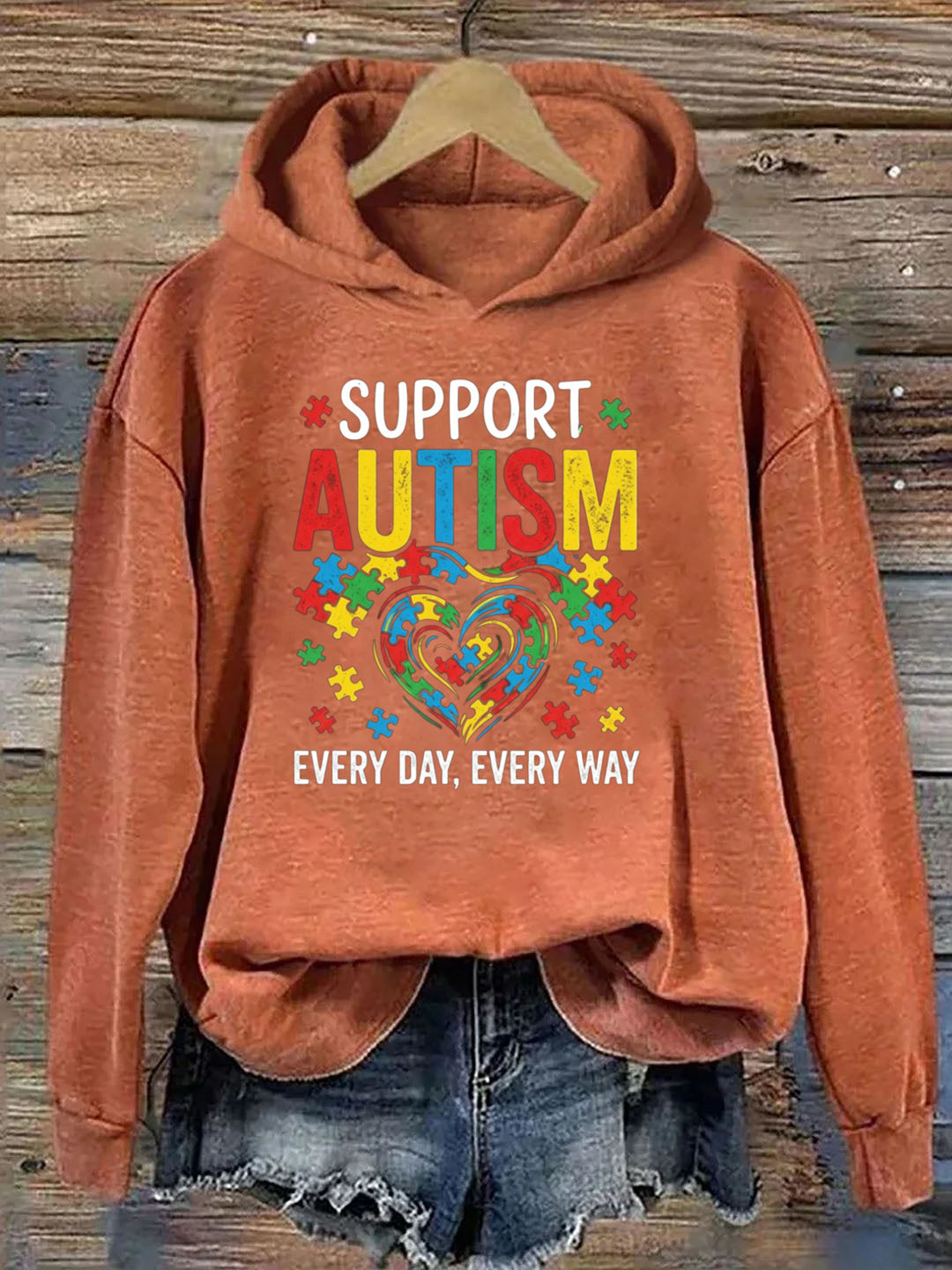 Support Autism Every Day, Every Way Hoodie