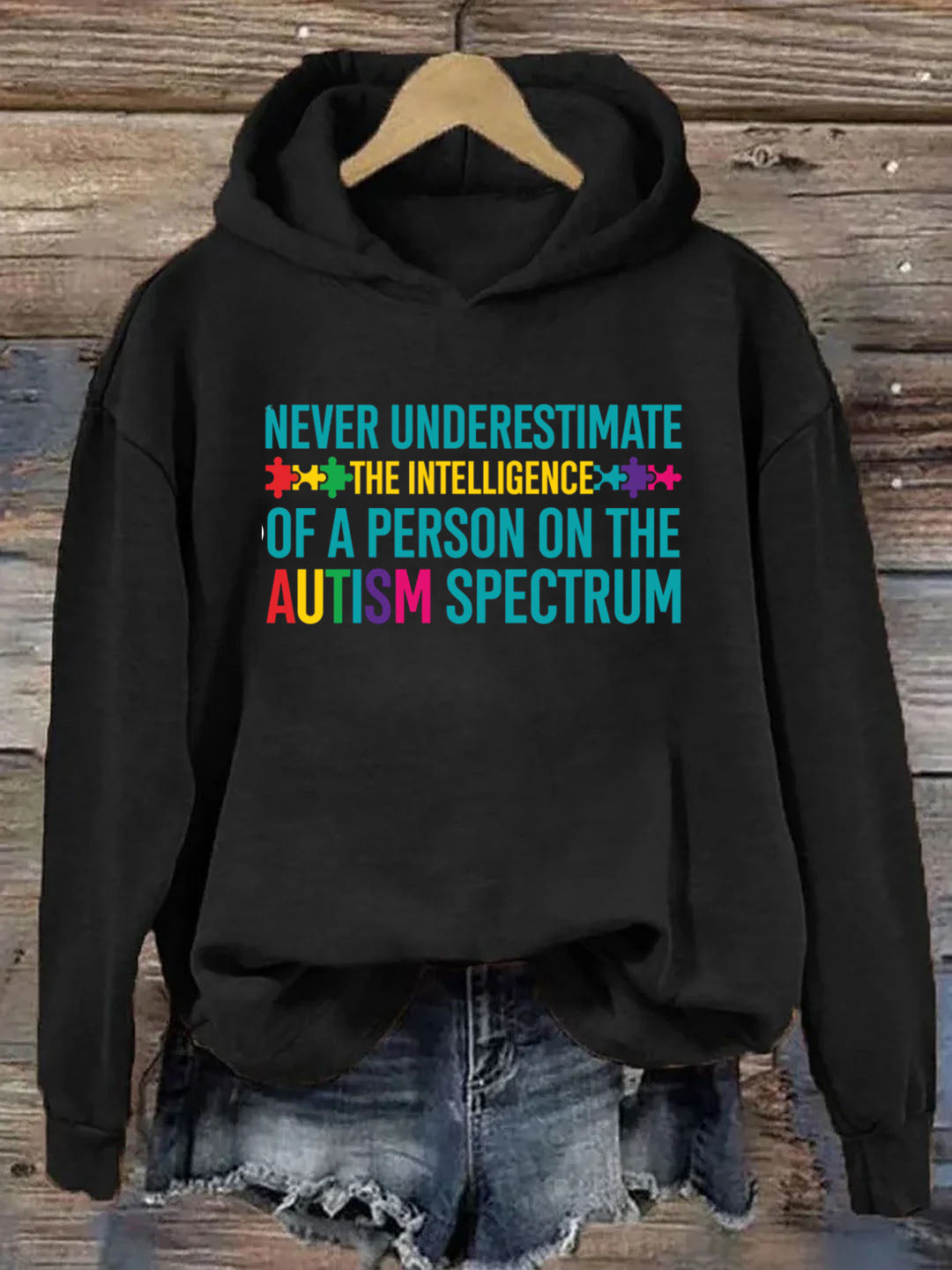 Funny Autism Awareness Autism Spectrum Hoodie