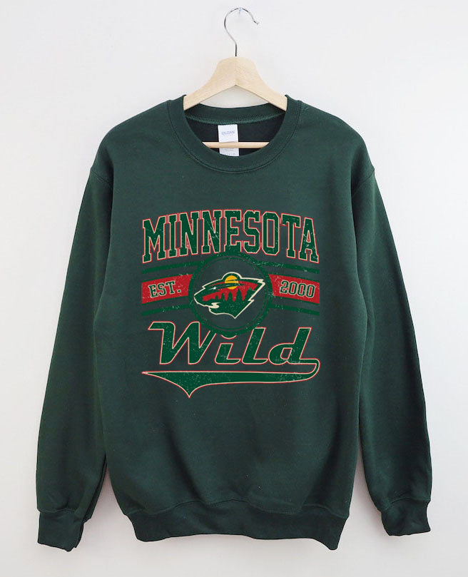 Vintage 90s Minnesota Wild Hockey Sweatshirt