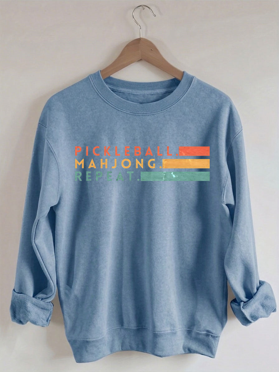 Comfort Colors Pickleball Mahjong Repeat Sweatshirt