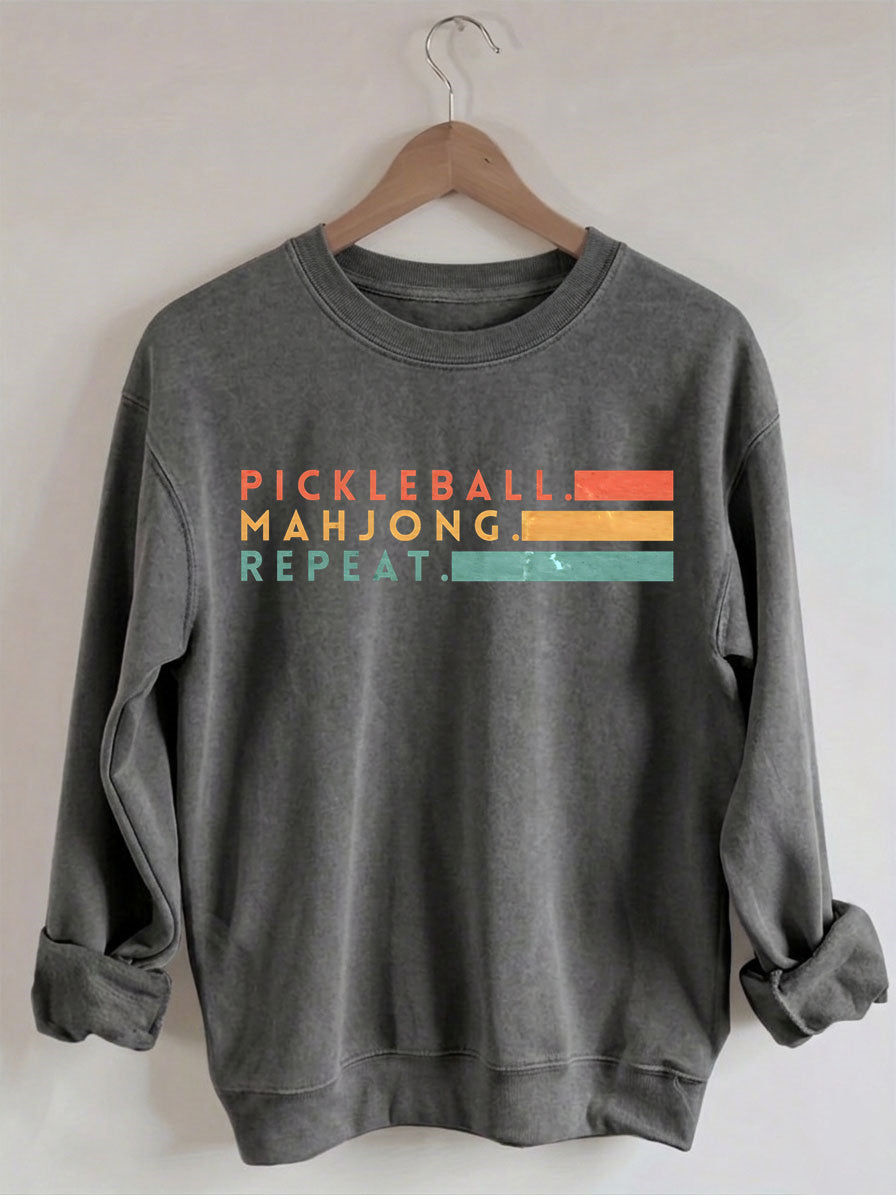 Comfort Colors Pickleball Mahjong Repeat Sweatshirt