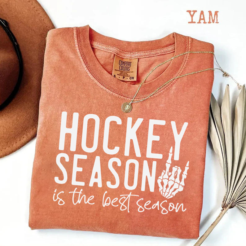 Comfort Colors Hockey Season Is the Best Season T-shirt