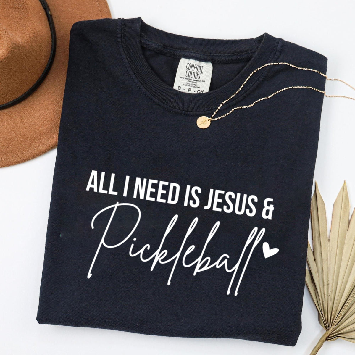 Comfort Colors All I Need Is Jesus And Pickleball T-shirt