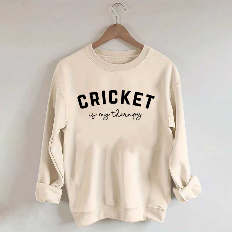 Cricket Is My Therapy Sweatshirt