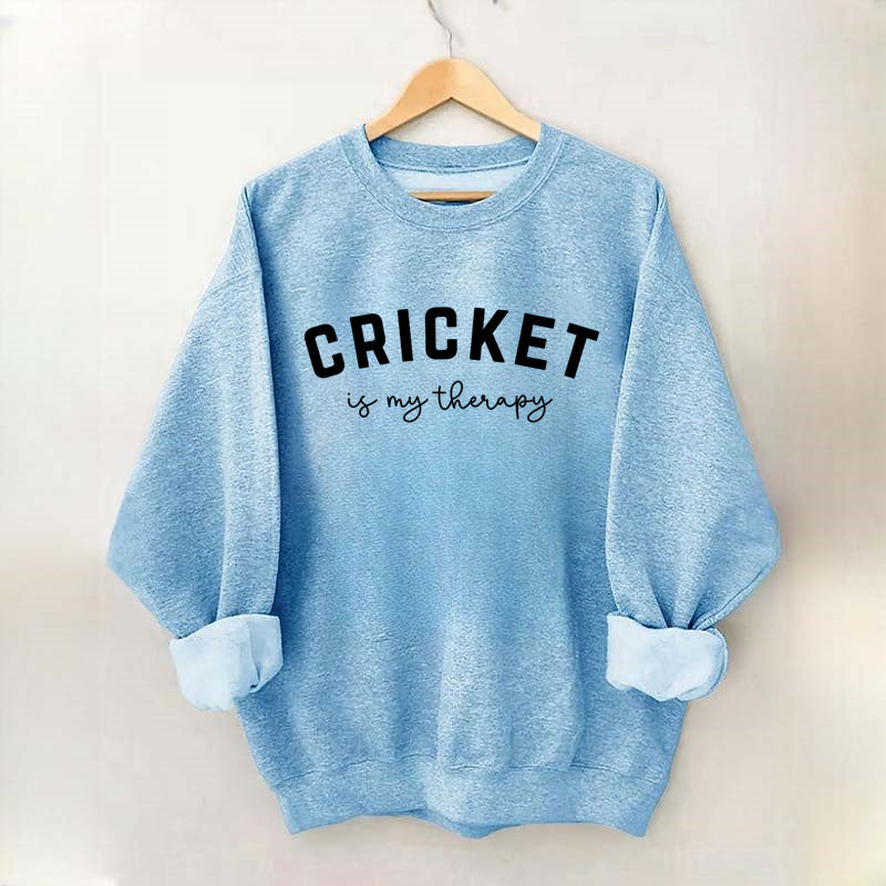 Cricket Is My Therapy Sweatshirt