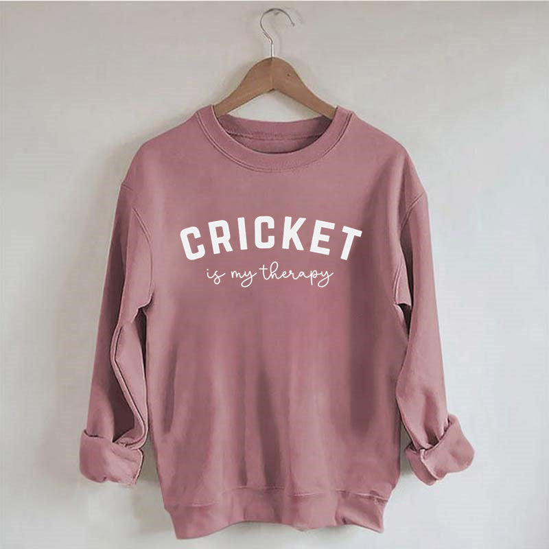 Cricket Is My Therapy Sweatshirt