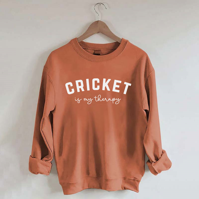 Cricket Is My Therapy Sweatshirt