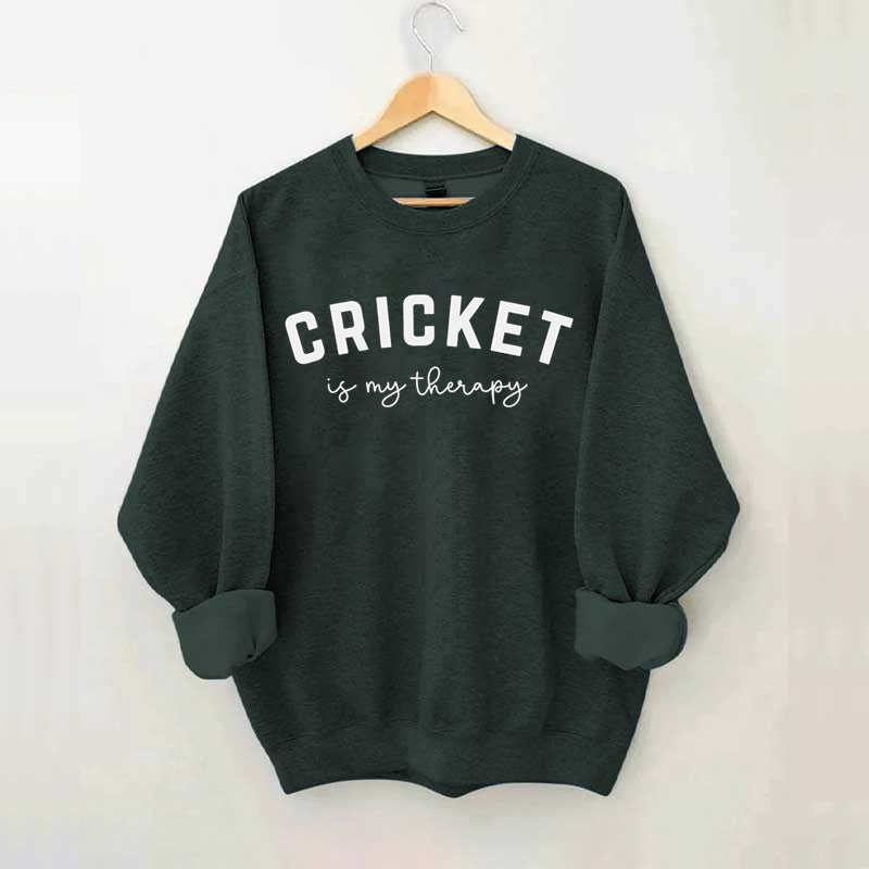 Cricket Is My Therapy Sweatshirt
