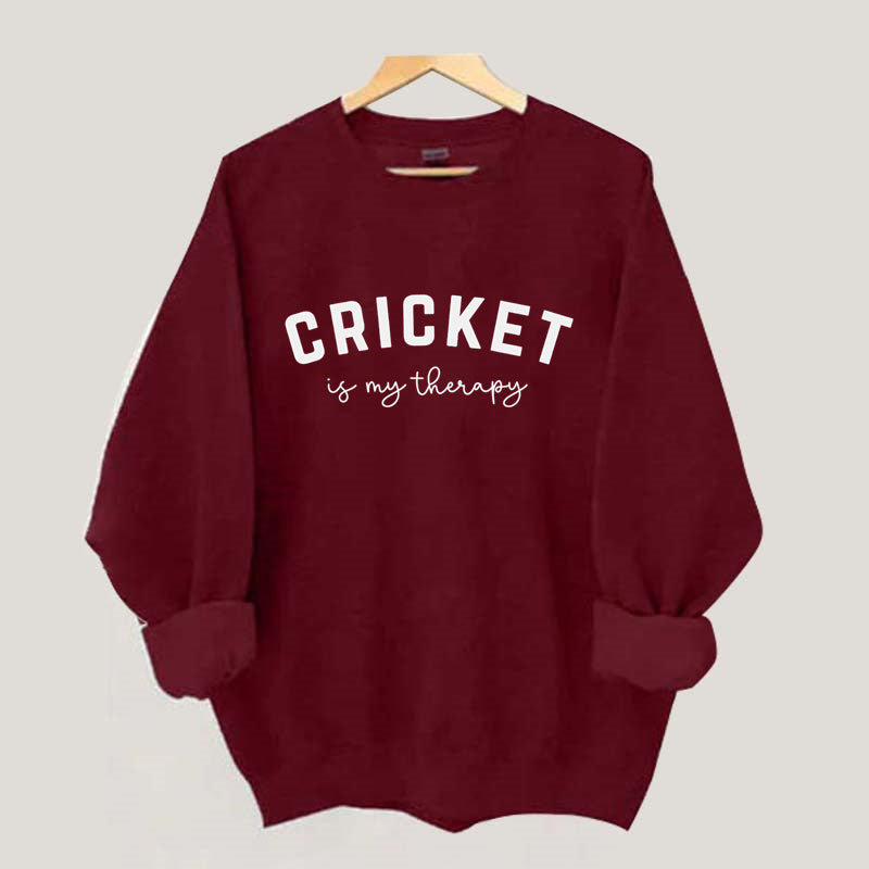 Cricket Is My Therapy Sweatshirt