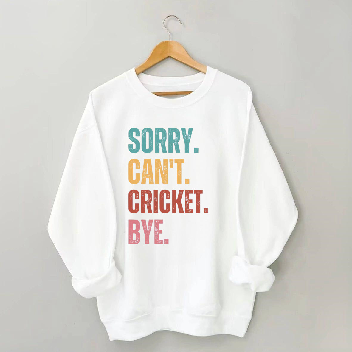 Sorry Can¡¯t Cricket Bye Sweatshirt