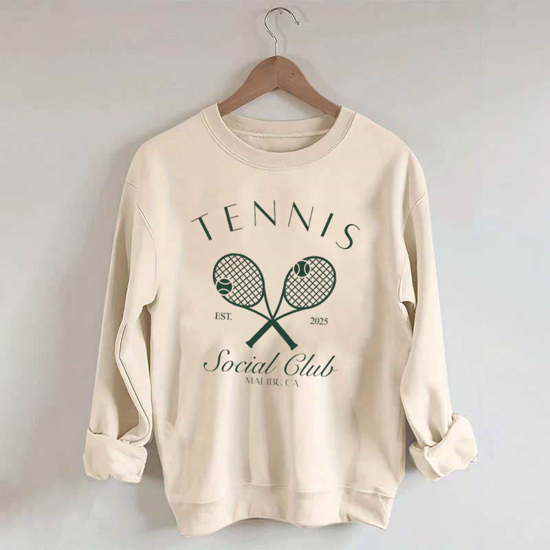 Personalized Tennis Social Club Sweatshirt
