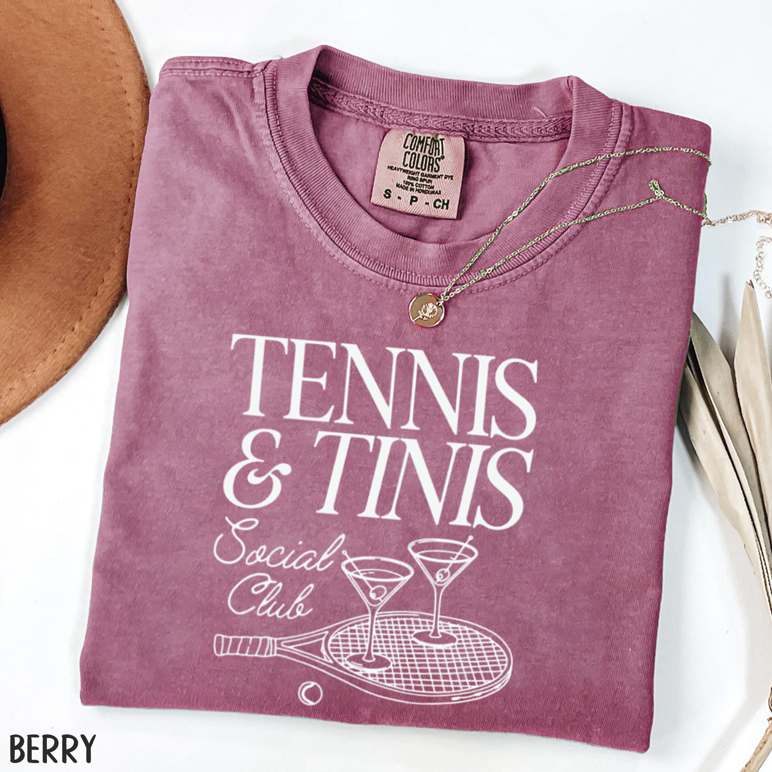 Comfort Colors Tennis and Tinis Social Club T-Shirt