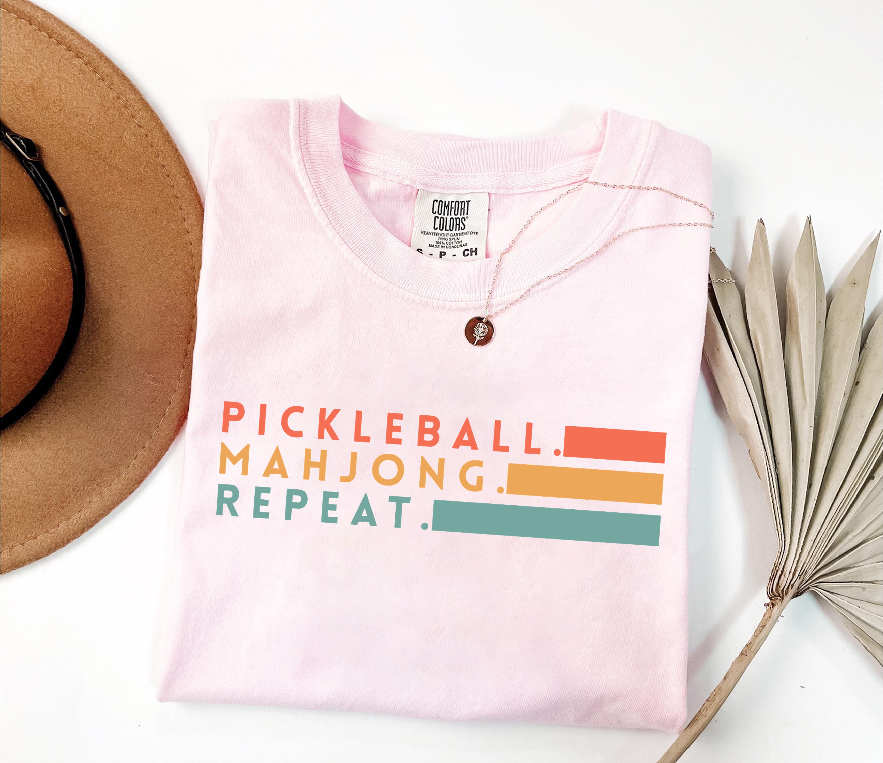 Comfort Colors Pickleball Mahjong Repeat Retro T-Shirt