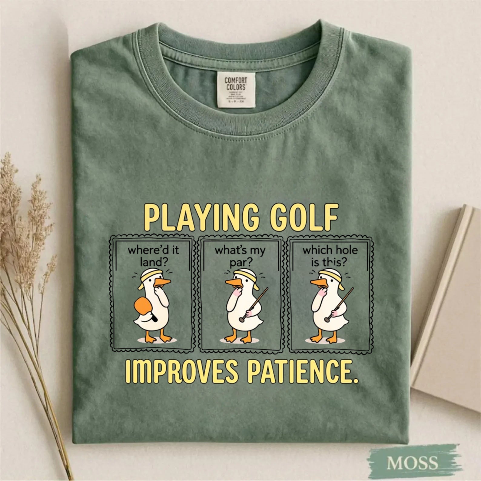 Comfort Colors Playing Glof Improves Memory T-shirt