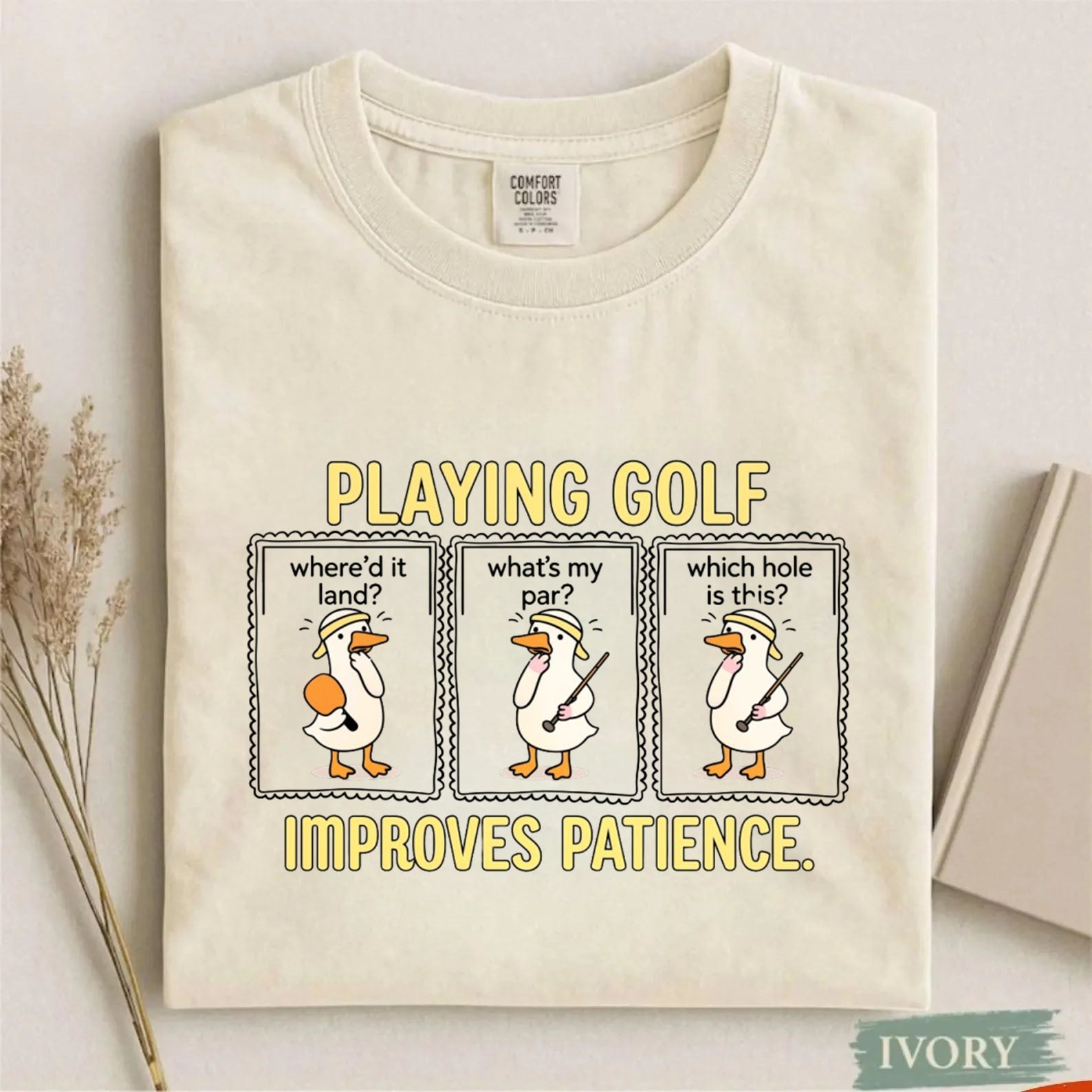 Comfort Colors Playing Glof Improves Memory T-shirt
