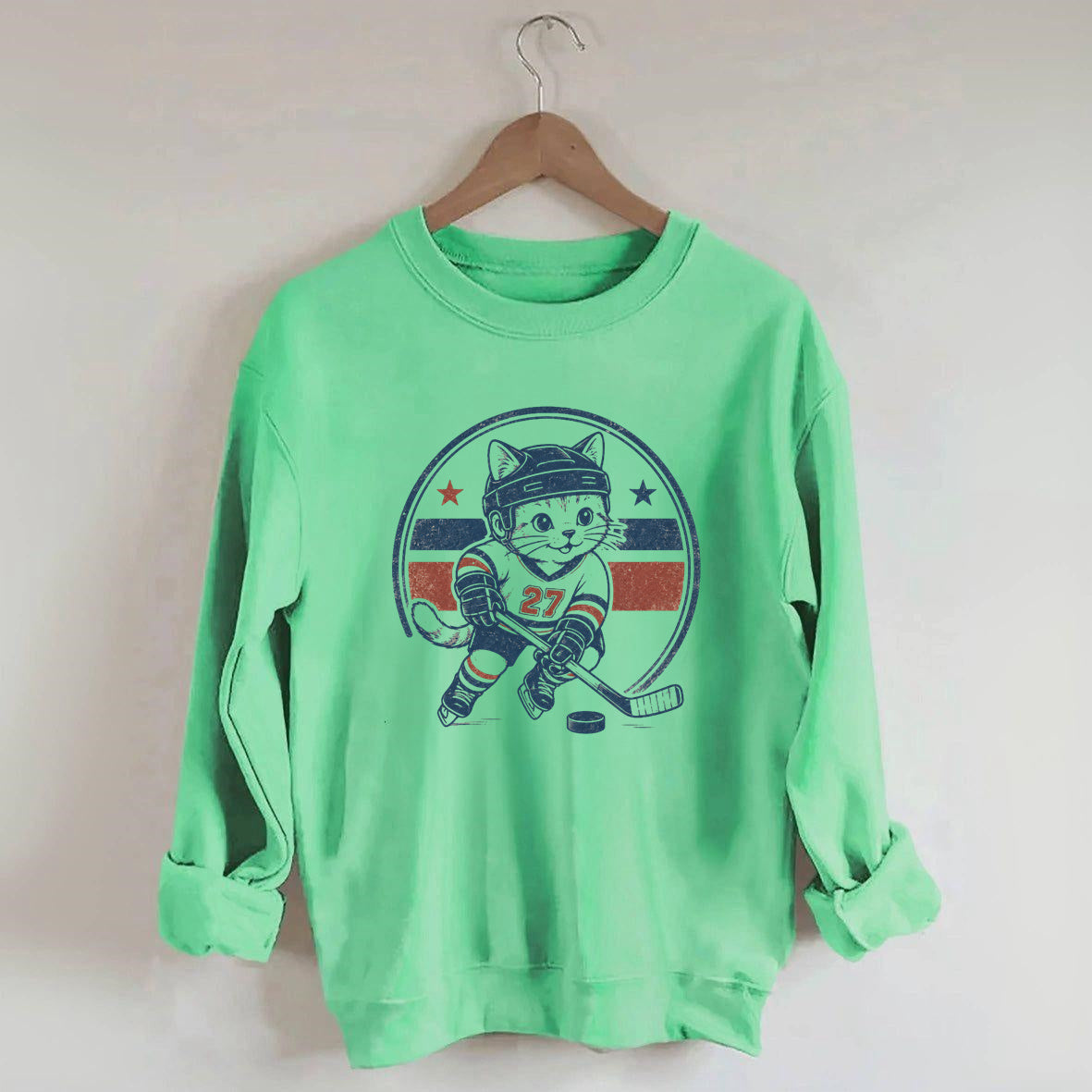 Vintage hockey cat sweatshirt