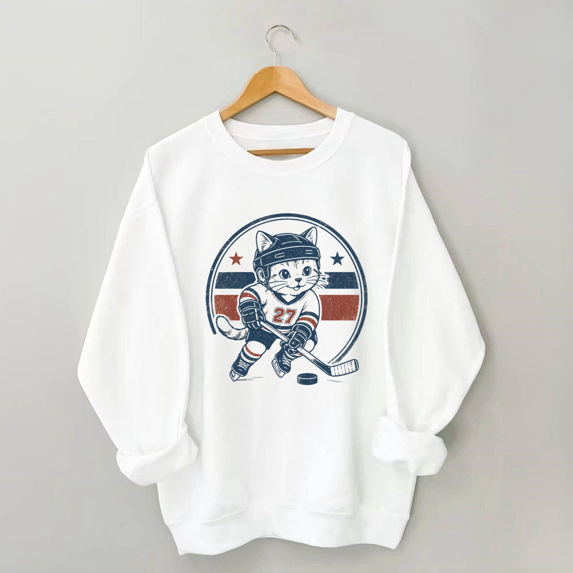 Vintage hockey cat sweatshirt