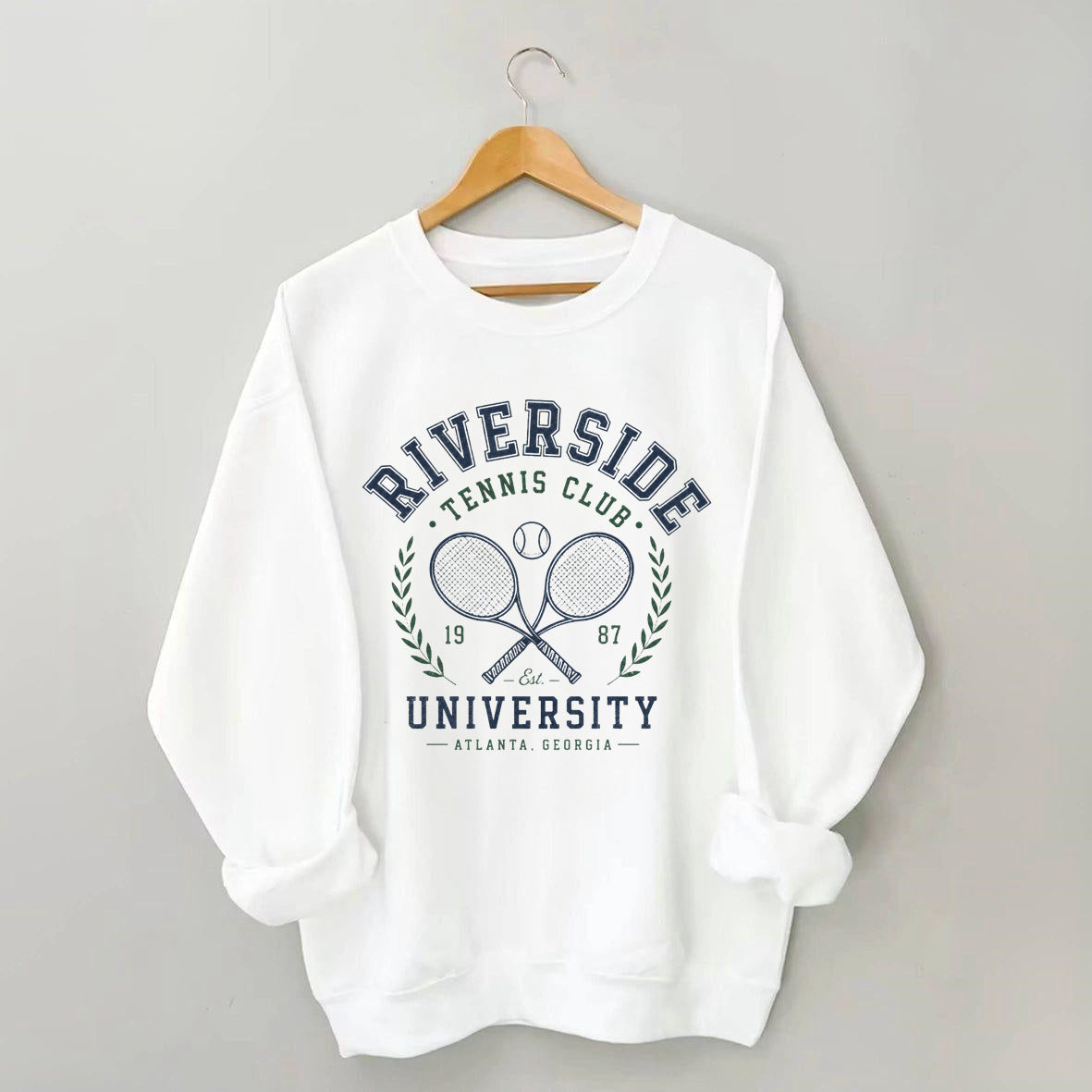 Vintage Riverside University Tennis Club Sweatshirt