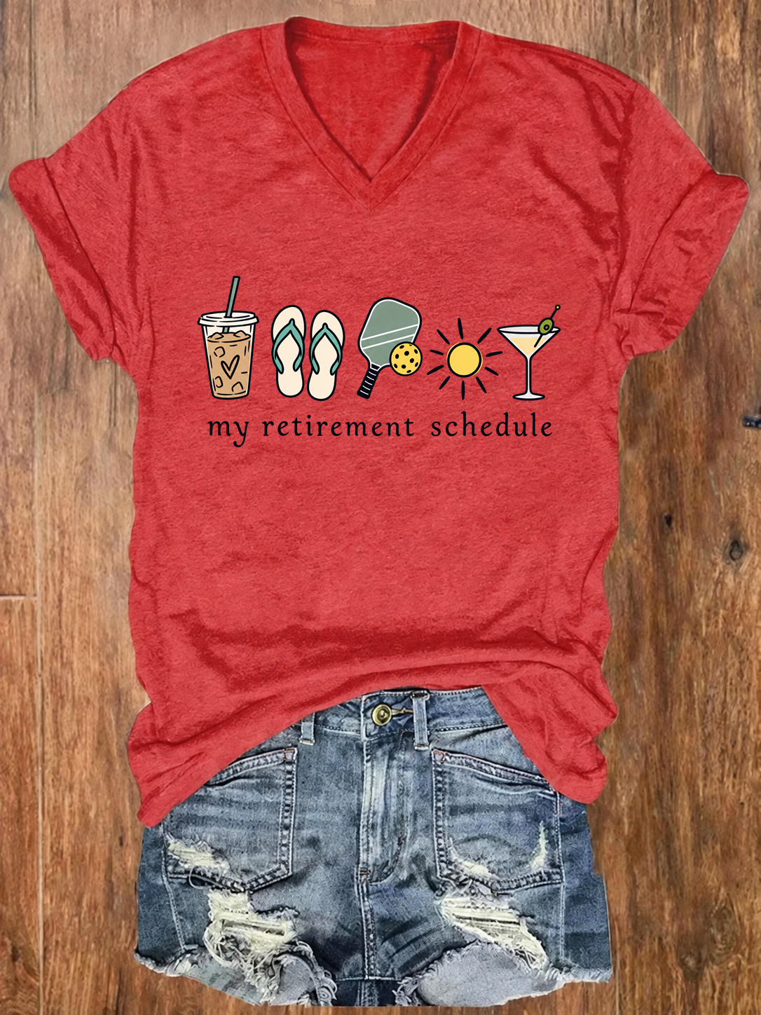 My Retirement Schedule – Funny Pickleball Retirement T-Shirt