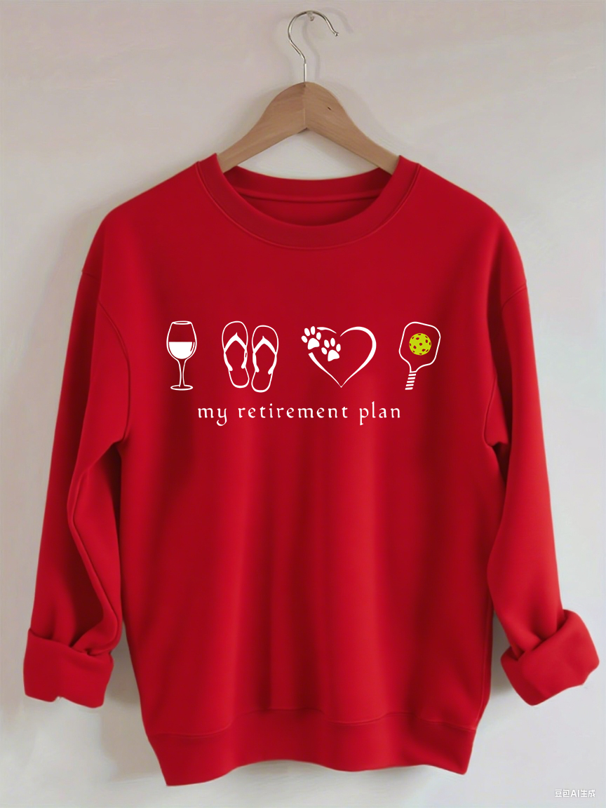 My Retirement Schedule. Funny Pickleball Retirement Sweatshirt