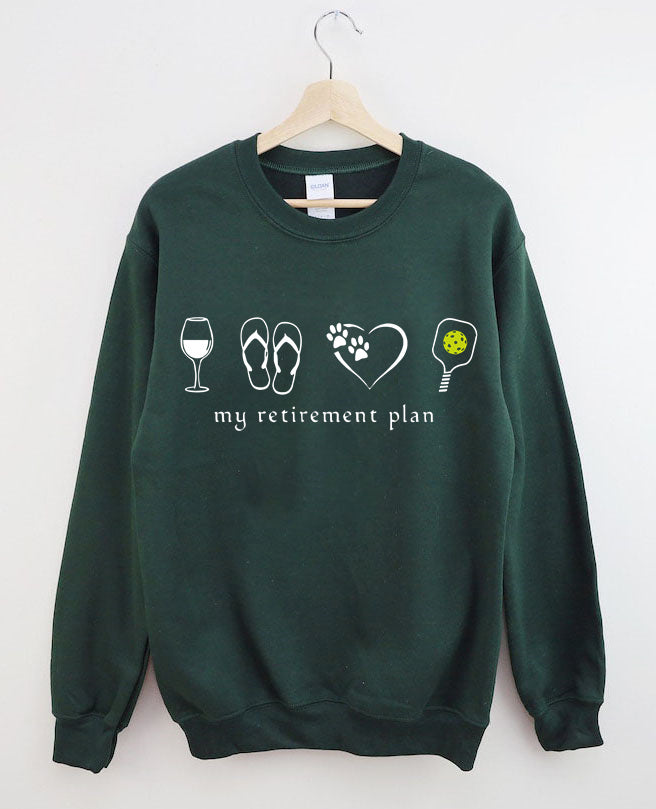 My Retirement Schedule. Funny Pickleball Retirement Sweatshirt