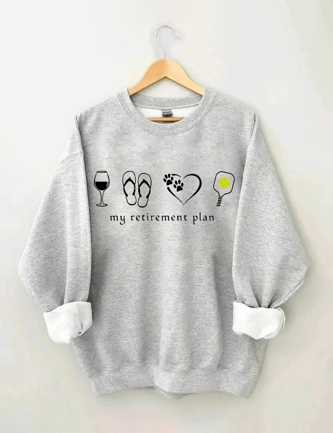 My Retirement Schedule. Funny Pickleball Retirement Sweatshirt