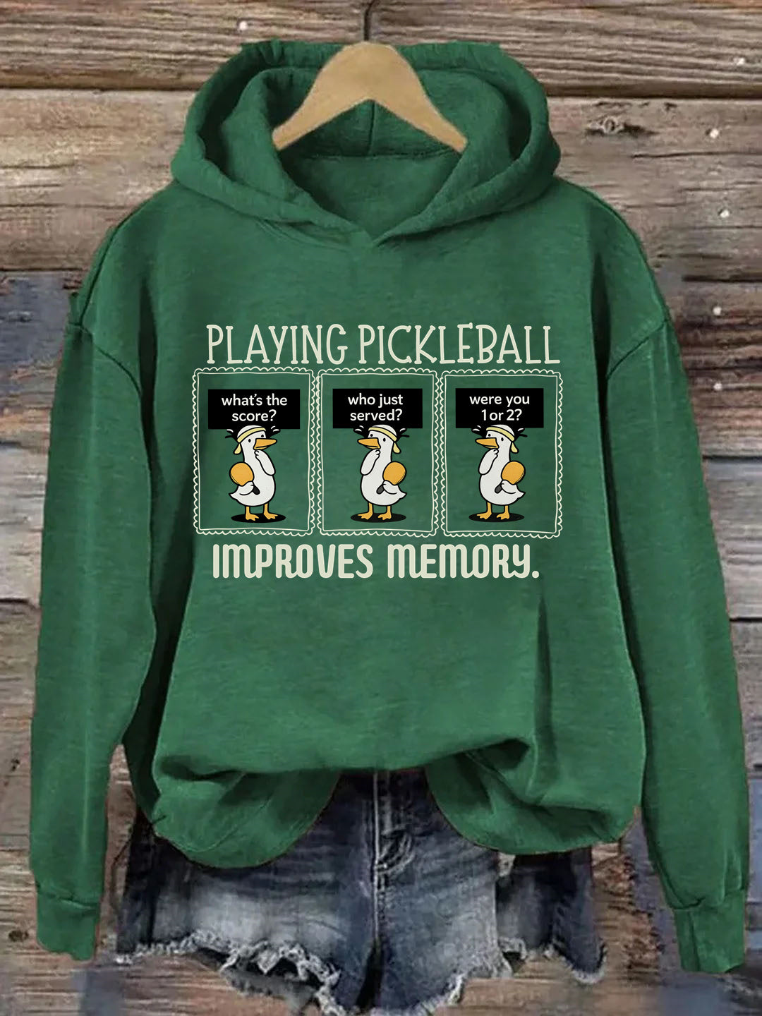Playing Pickleball Improves Memory Hoodie