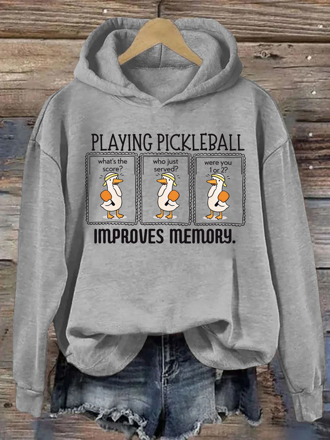 Playing Pickleball Improves Memory Hoodie