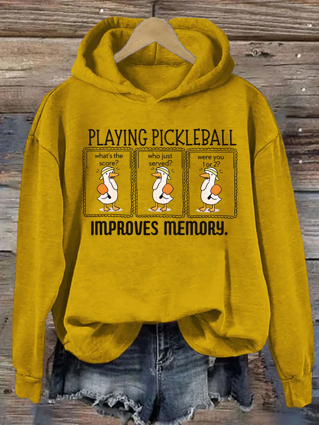 Playing Pickleball Improves Memory Hoodie