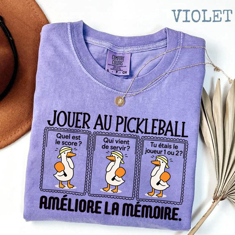JOUER AU PICKLEBALL AMÉLIORE LA MÉMOIRE. T-shirt